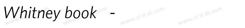 Whitney book 中字体转换
